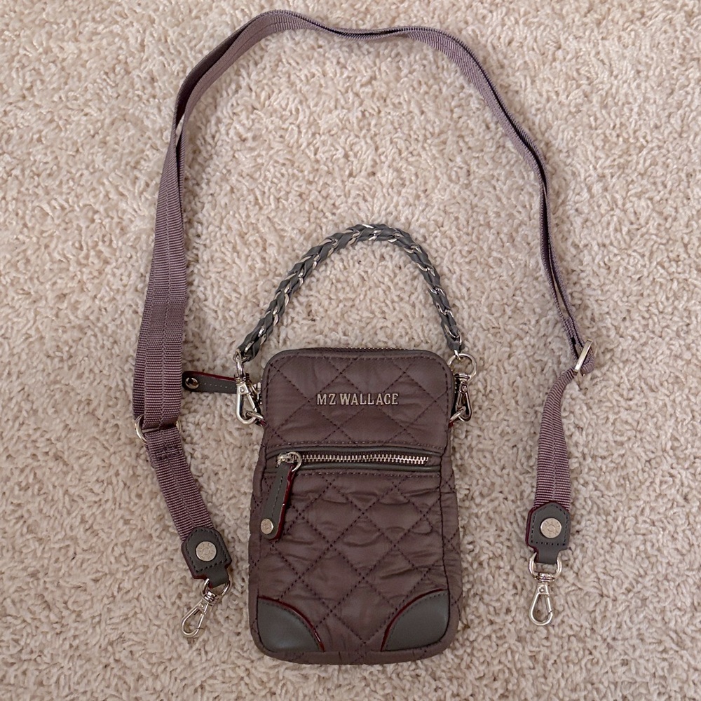 MZ Wallace Quilted Brown Belt Bag